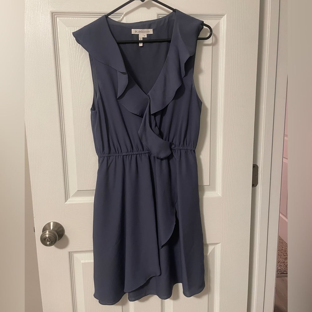 BCBGeneration Chiffon Slate Women’s dress- size medium